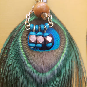 Peacock Feather Earrings