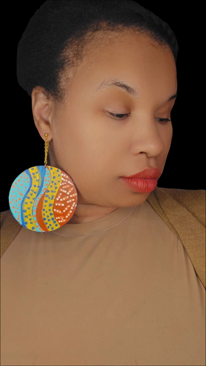 Reversible Wood Earrings