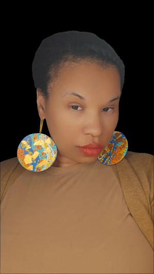 Reversible Wood Earrings