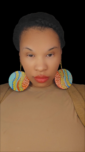 Reversible Wood Earrings