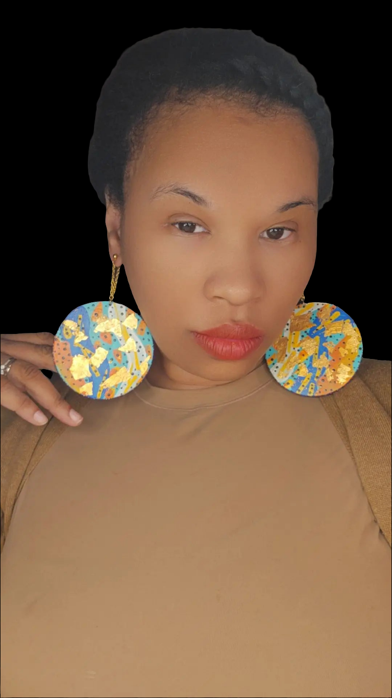 Reversible Wood Earrings