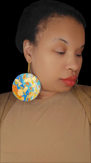 Reversible Wood Earrings