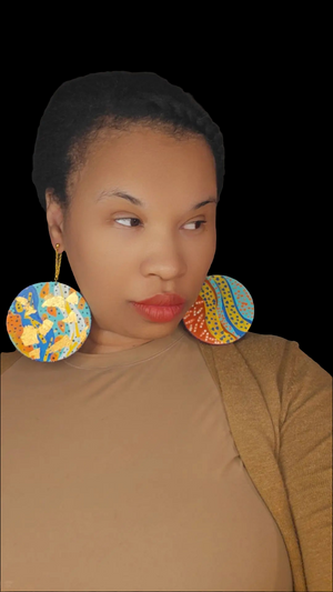 Reversible Wood Earrings