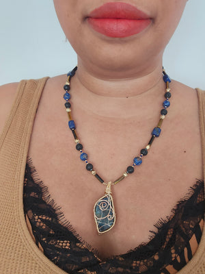 Blue Labradorite Pendant Necklace