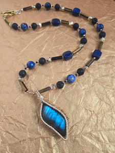 Blue Labradorite Pendant Necklace