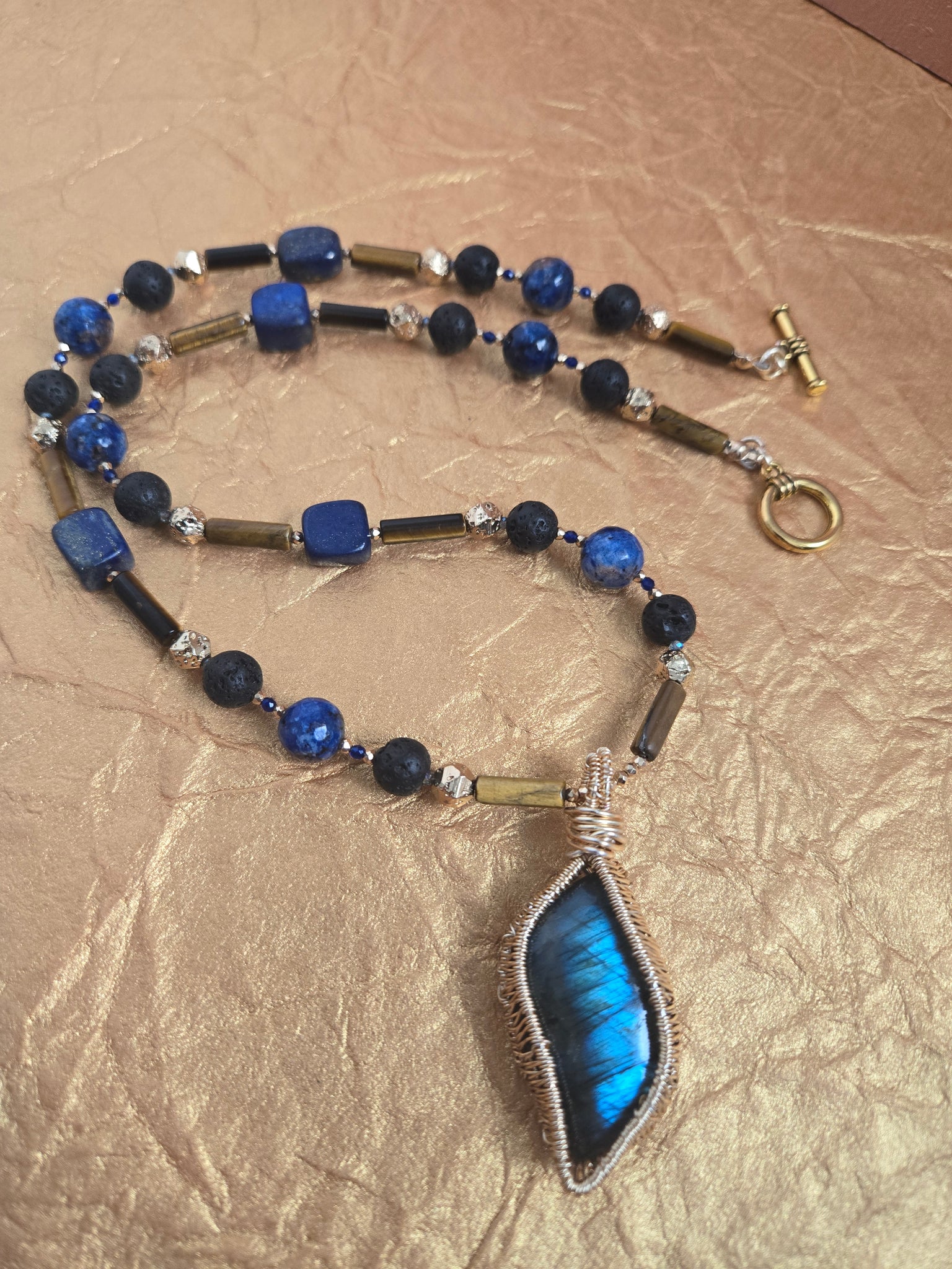 Blue Labradorite Pendant Necklace