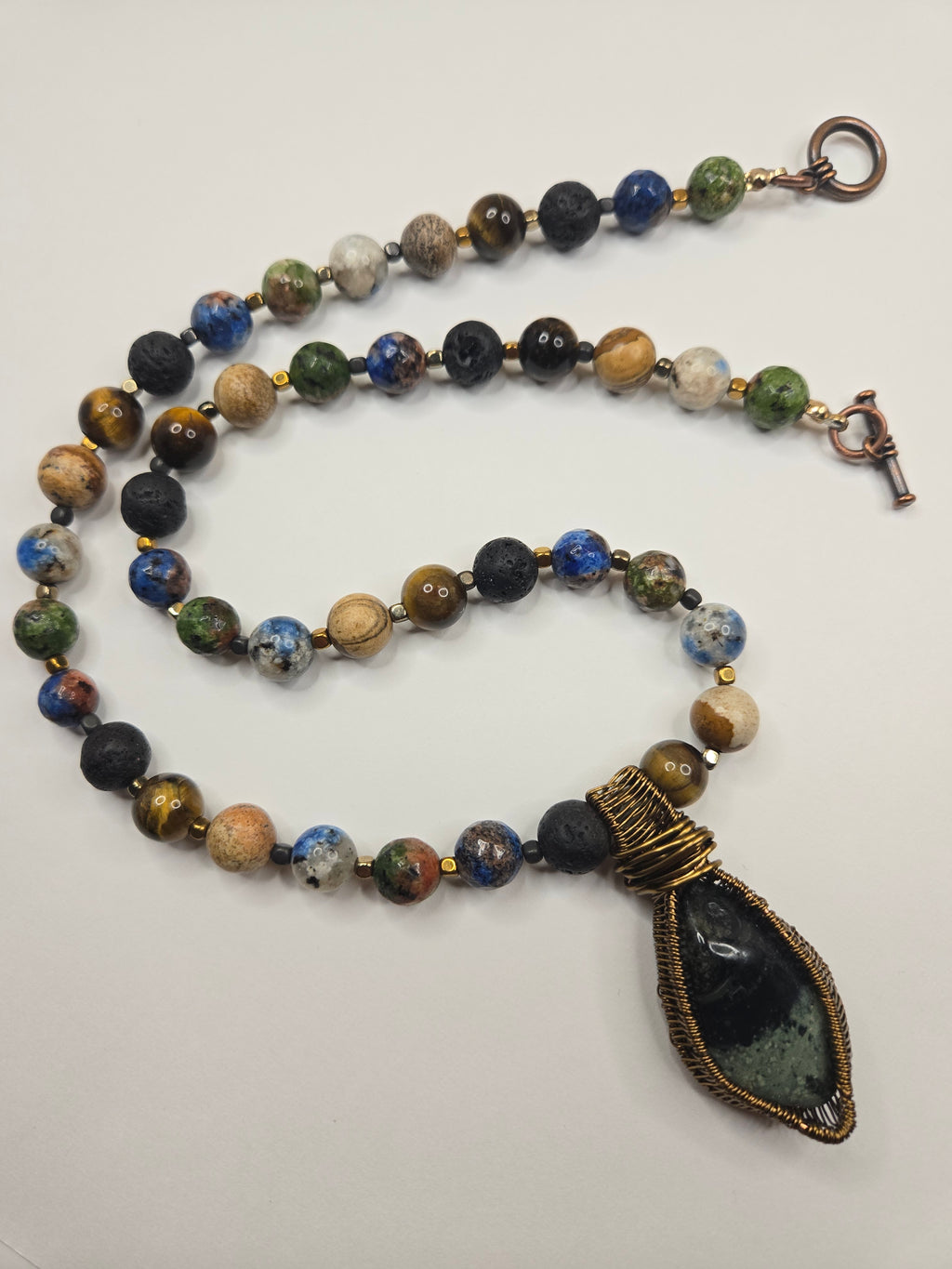 Kambaba Jasper Pendant Necklace