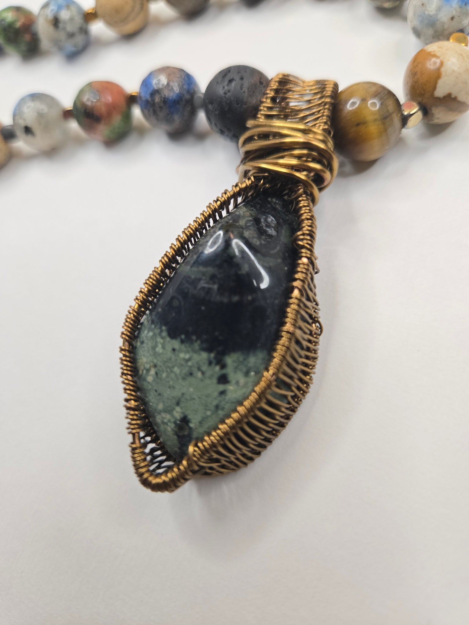 Kambaba Jasper Pendant Necklace