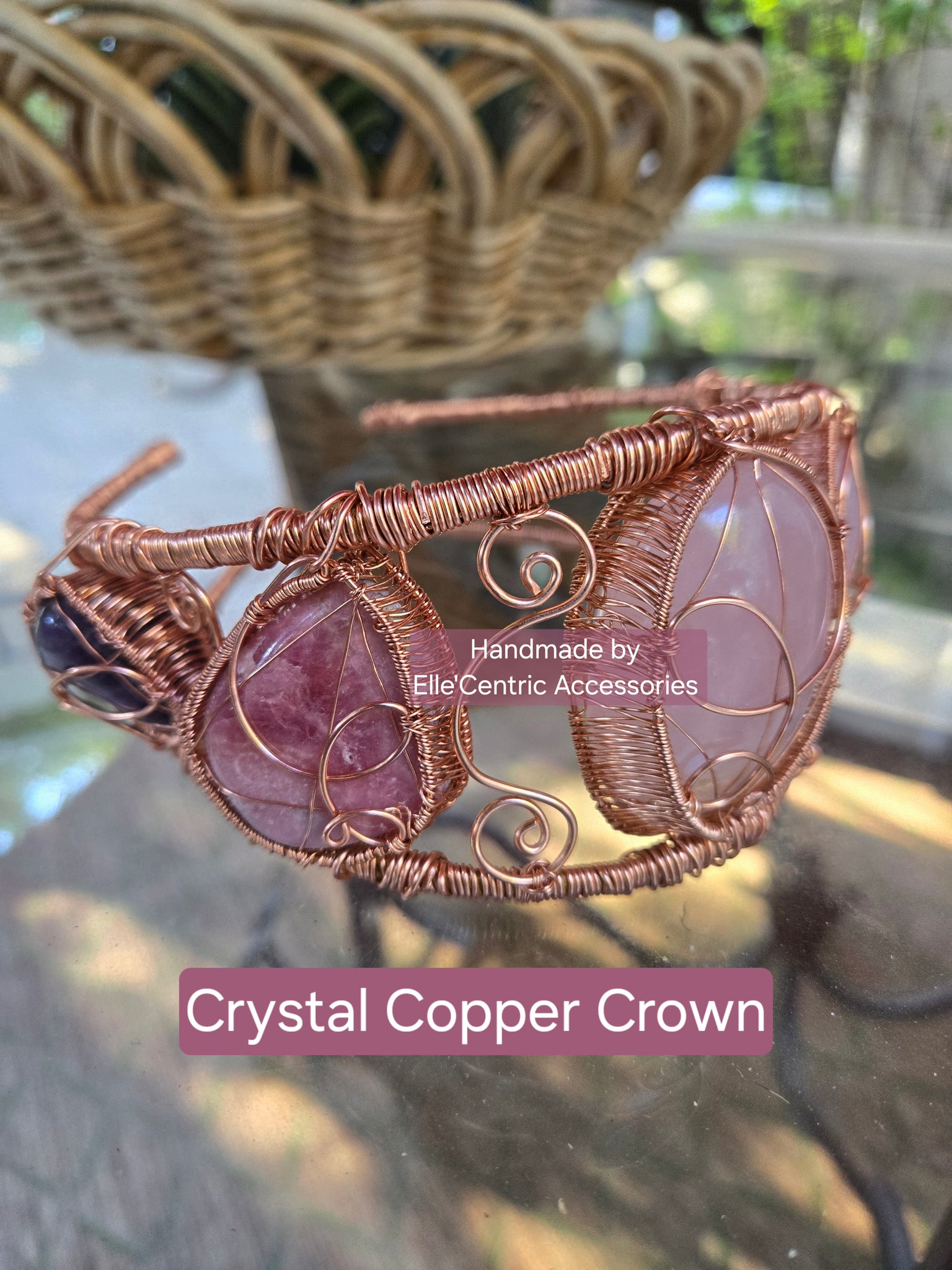 Custom Crystal Copper Crown