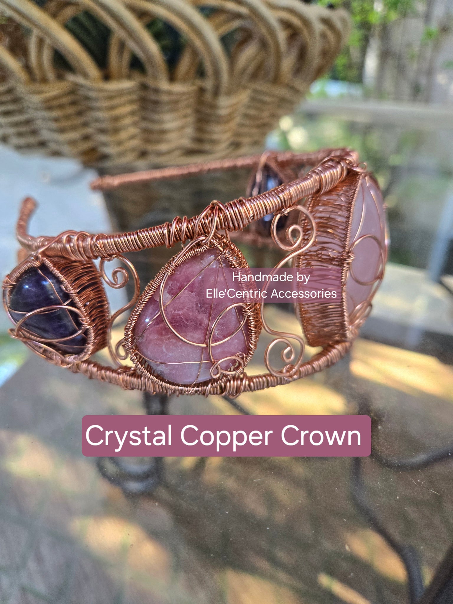 Custom Crystal Copper Crown