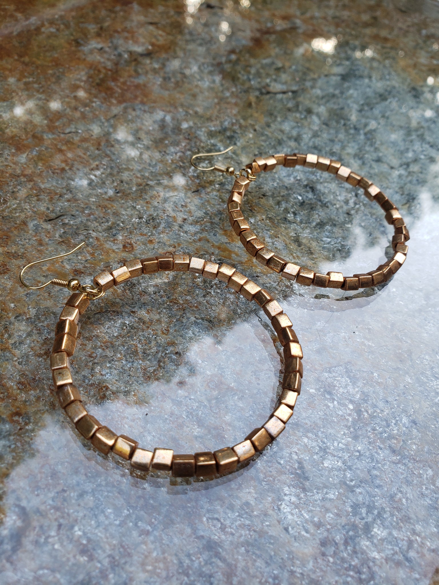 Simple Golden Small Hoop