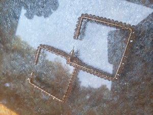 Crystal Square Hoop