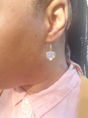 Heart Opalite Earring