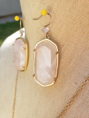 Rose Quartz Necklace Set