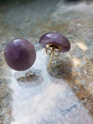 Dot Amethyst Stud