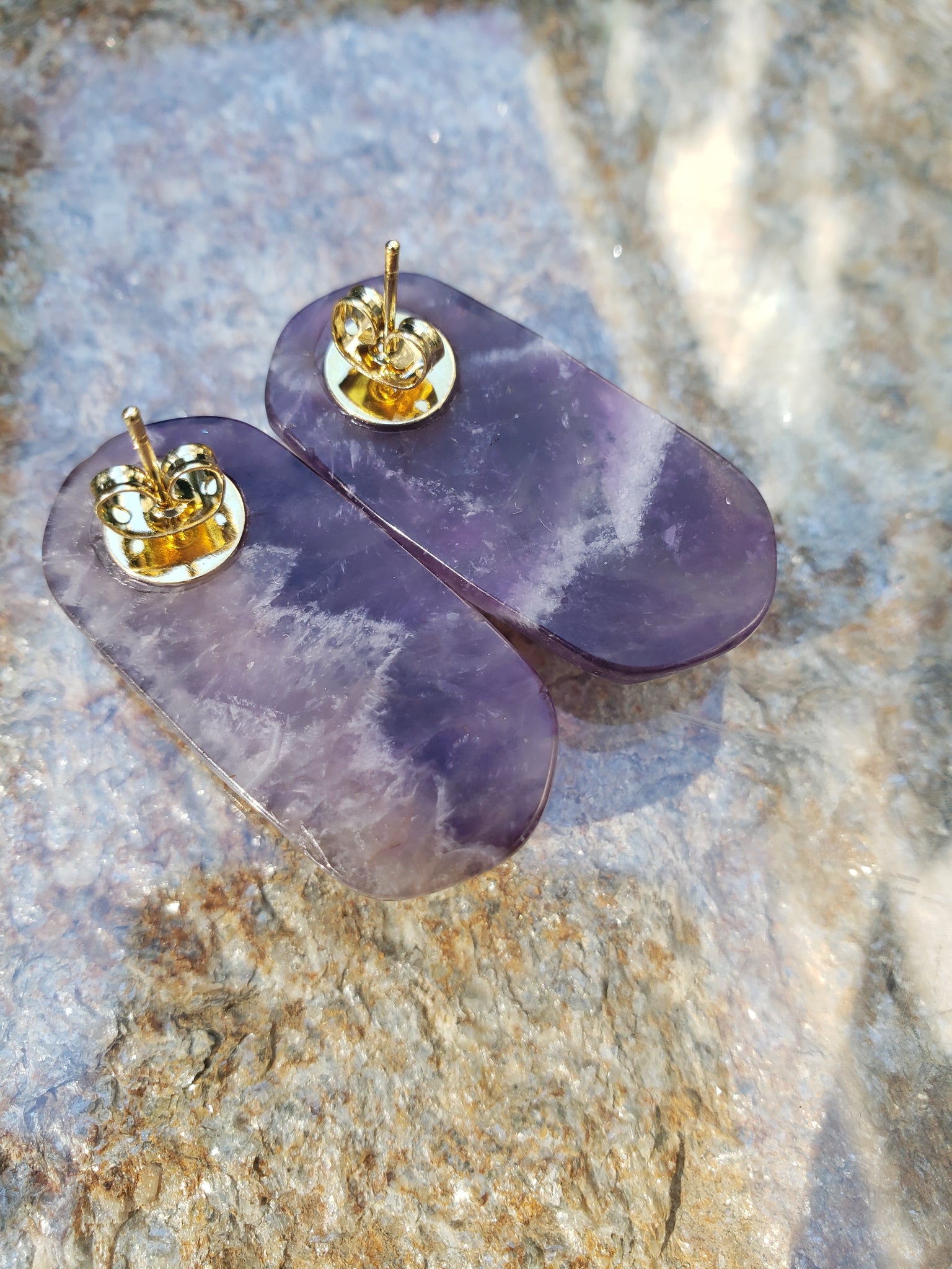 Amethyst Large Stud