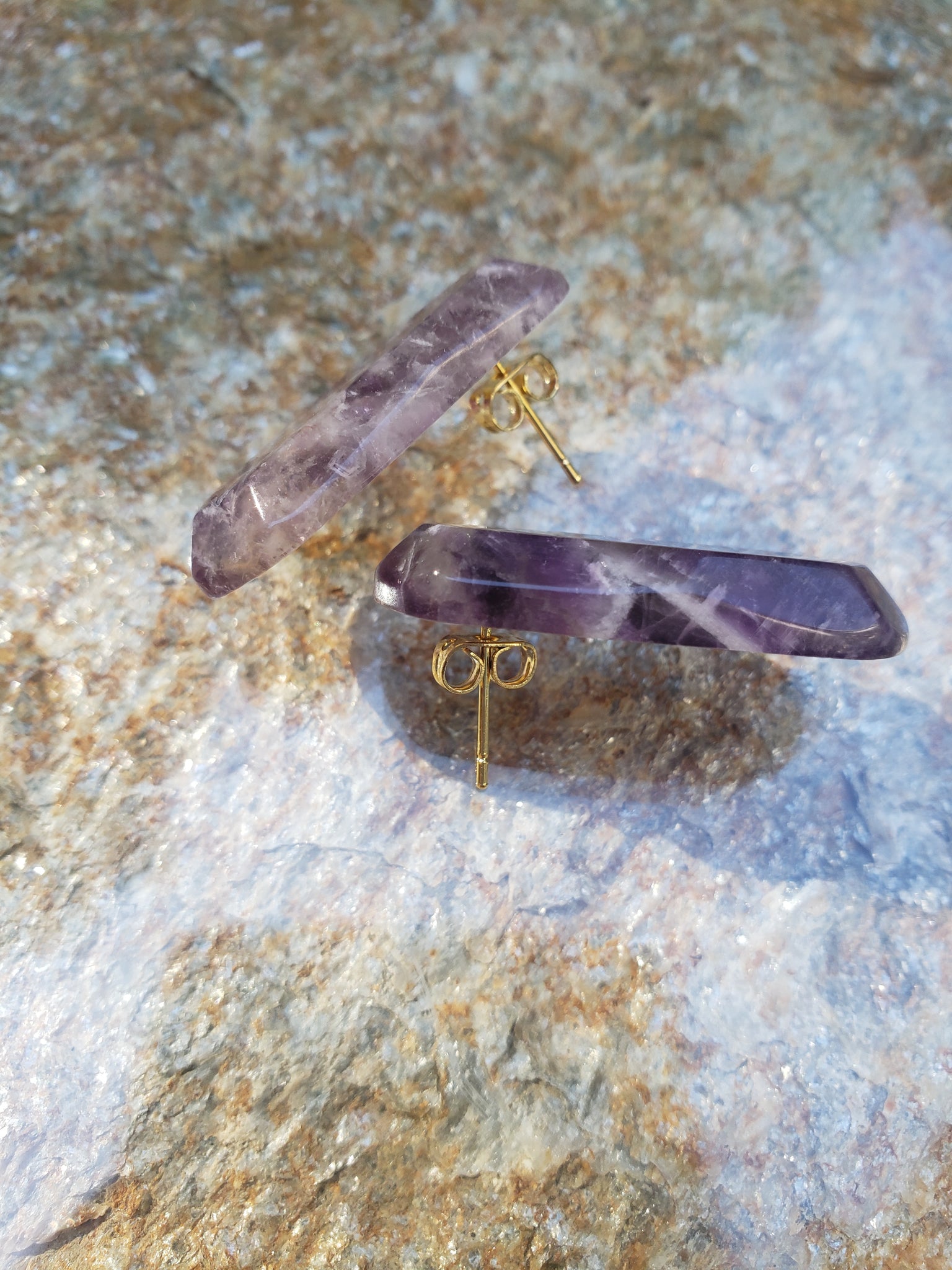 Amethyst Large Stud