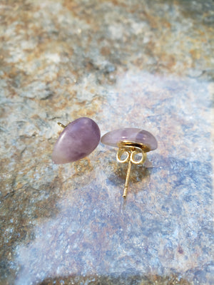 Teardrop Amethyst Stud