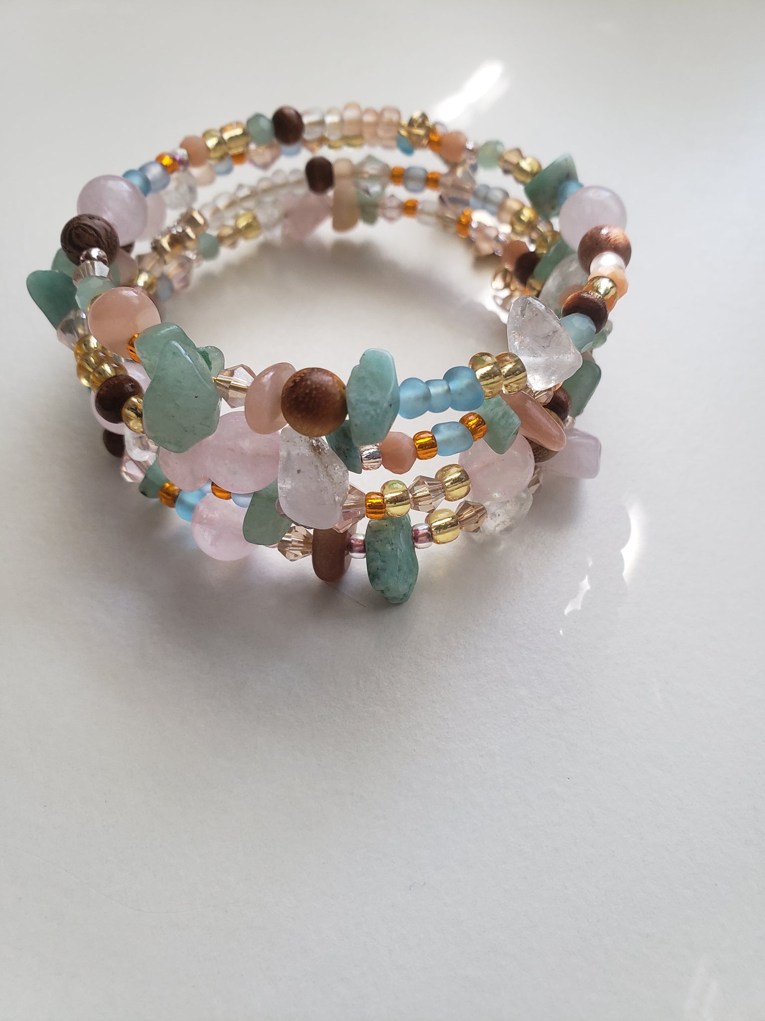 Trinity Semiprecious Stone Mix Bracelet