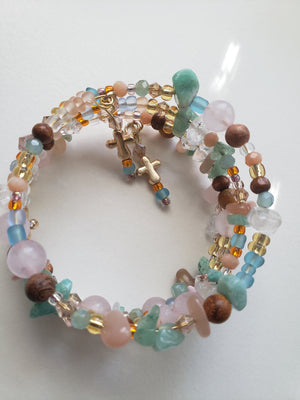 Trinity Semiprecious Stone Mix Bracelet