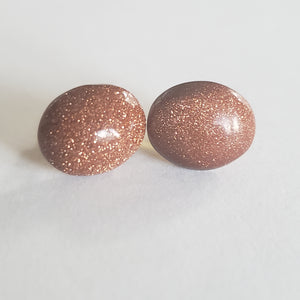 Goldstone Semprecious Stud