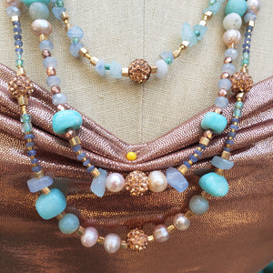 Beach Vibez Aqua Jewelry Set