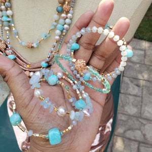 Beach Vibez Aqua Jewelry Set