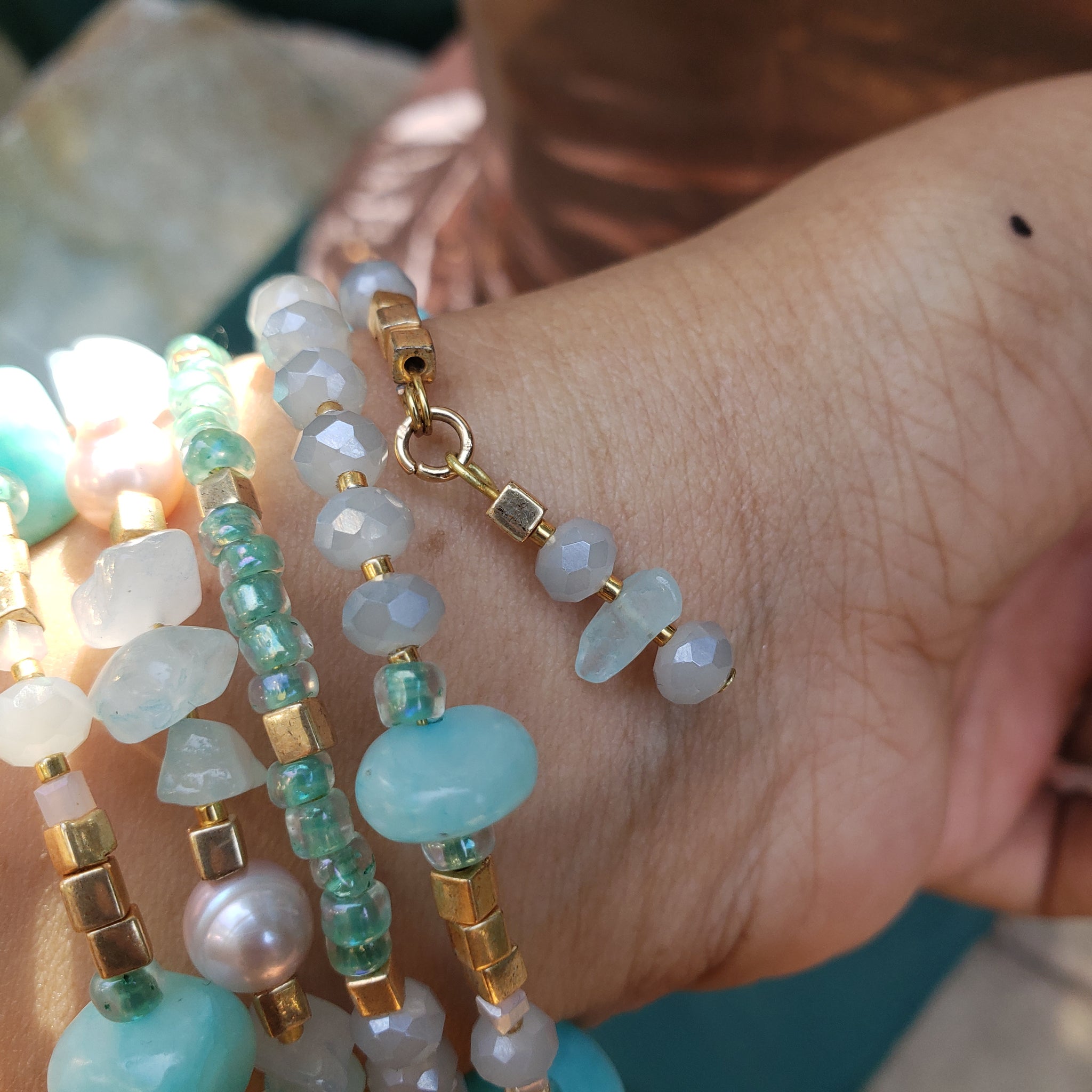 Beach Vibez Aqua Jewelry Set