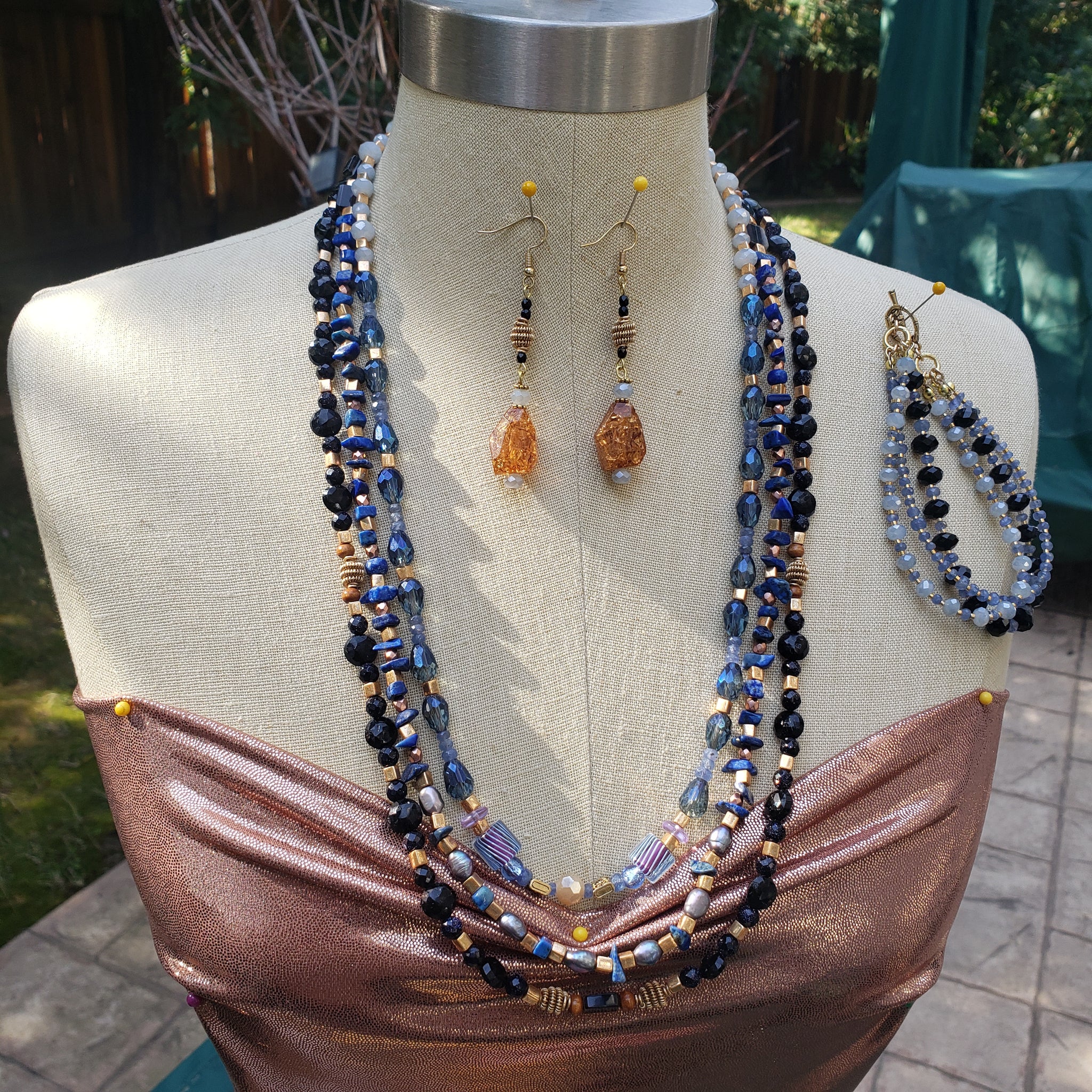 Many Shades of Blue Jewelry Set