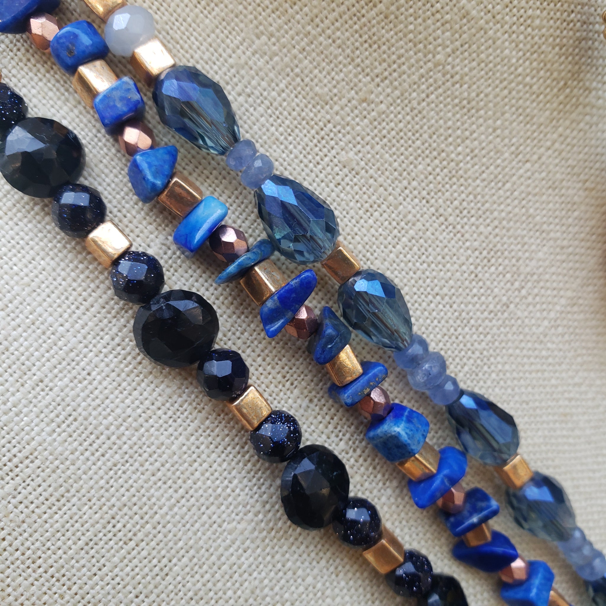 Many Shades of Blue Jewelry Set