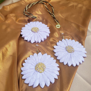 Summer Daisy Necklace & Earring Set