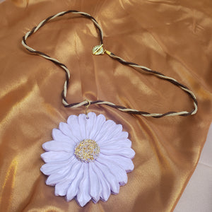 Summer Daisy Leather Necklace