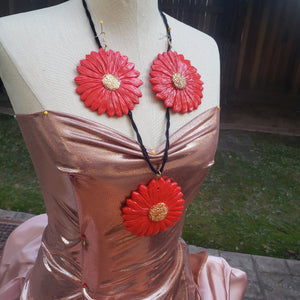 Summer Daisy Necklace & Earring Set