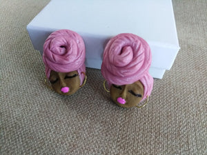 Little Miss Turban Stud Pink