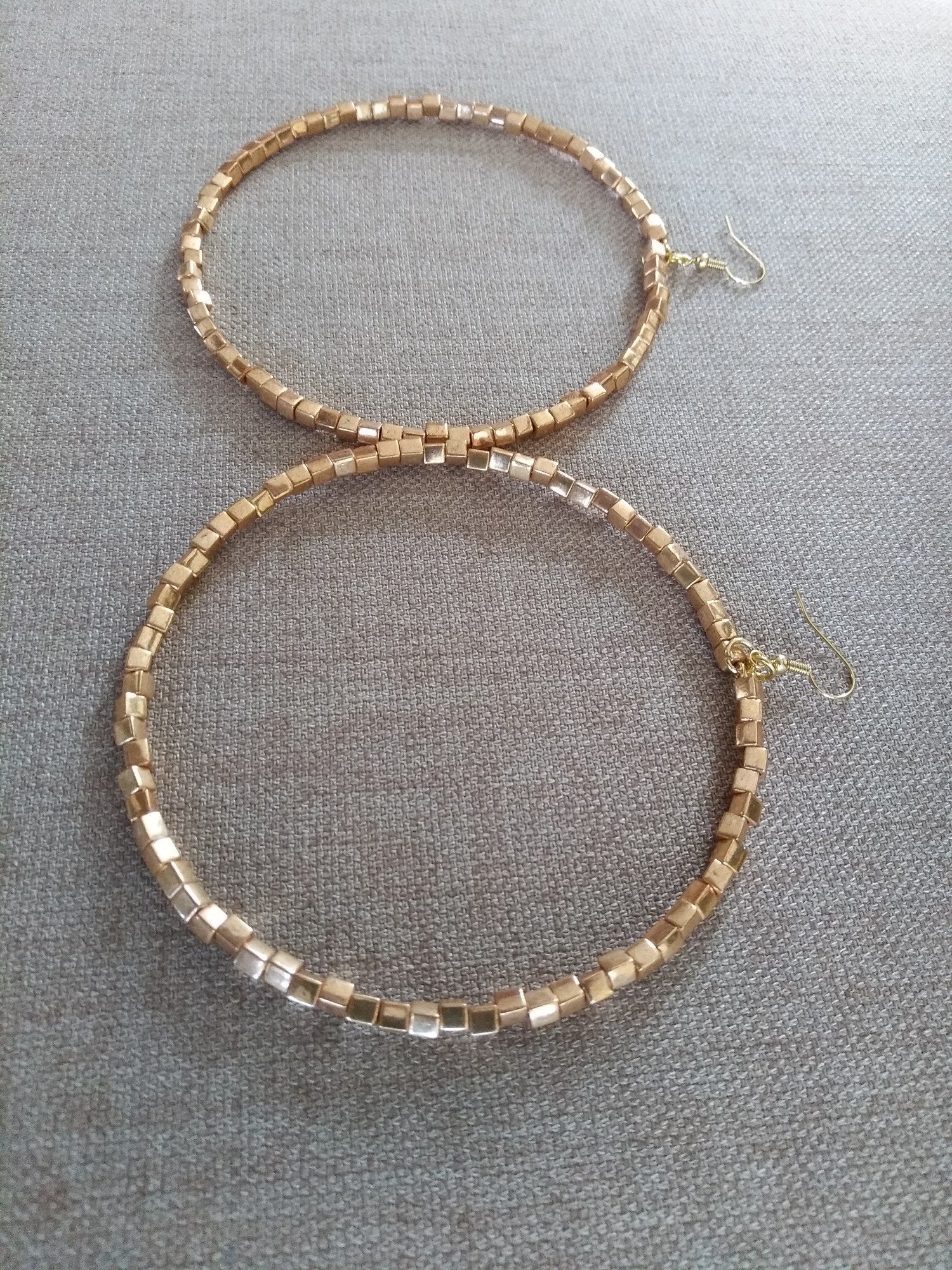 Simple Golden Large Hoop