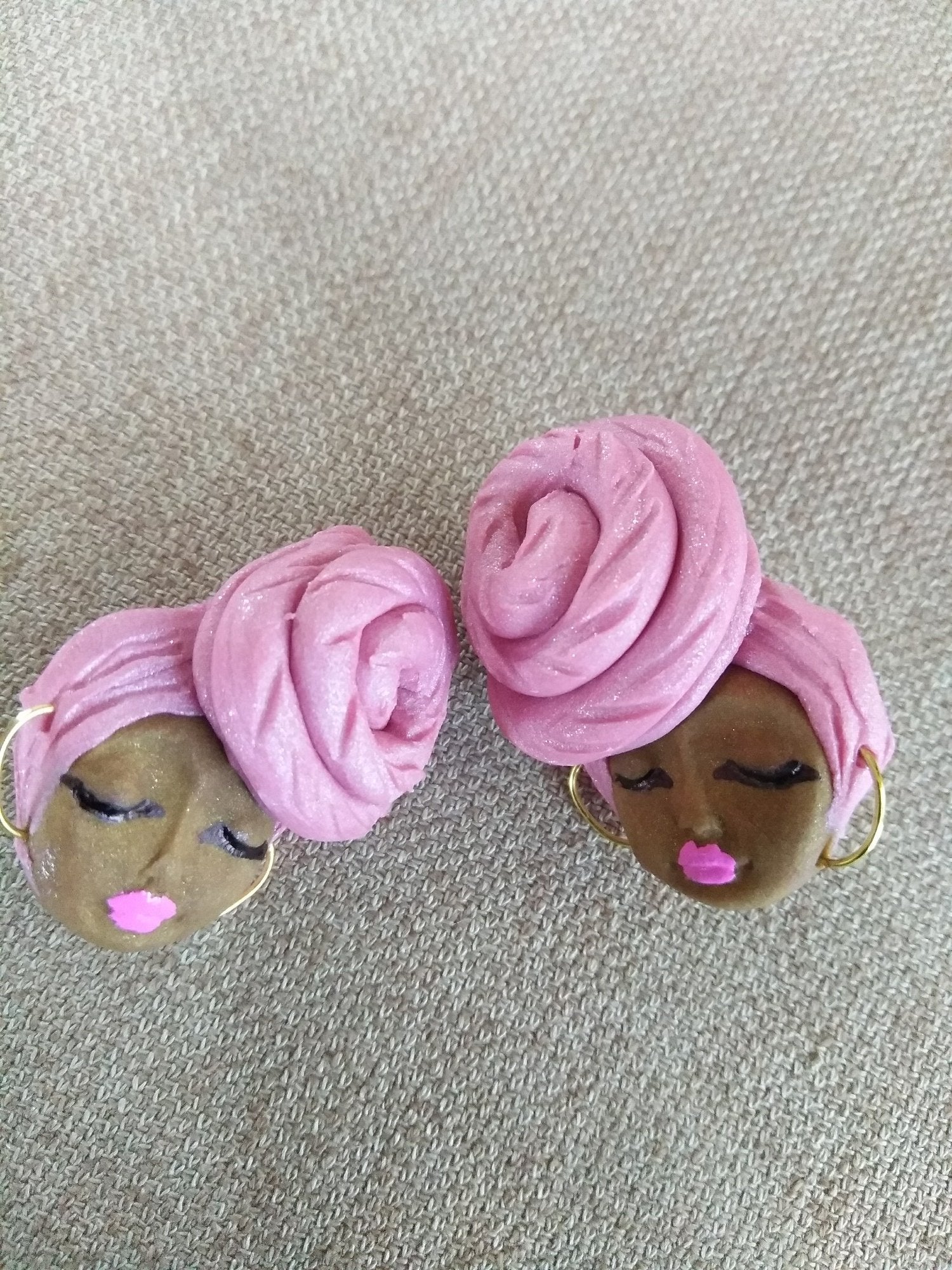 Little Miss Turban Stud Pink