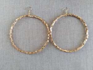 Simple Golden Large Hoop