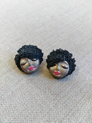 Little Miss  Stud Earring Bronz