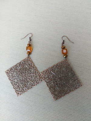 Antique Lace Swarovski Crystal Earring