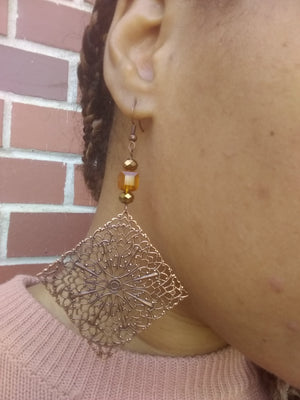 Antique Lace Swarovski Crystal Earring