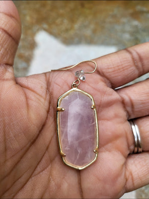 Rose Quartz Earrings