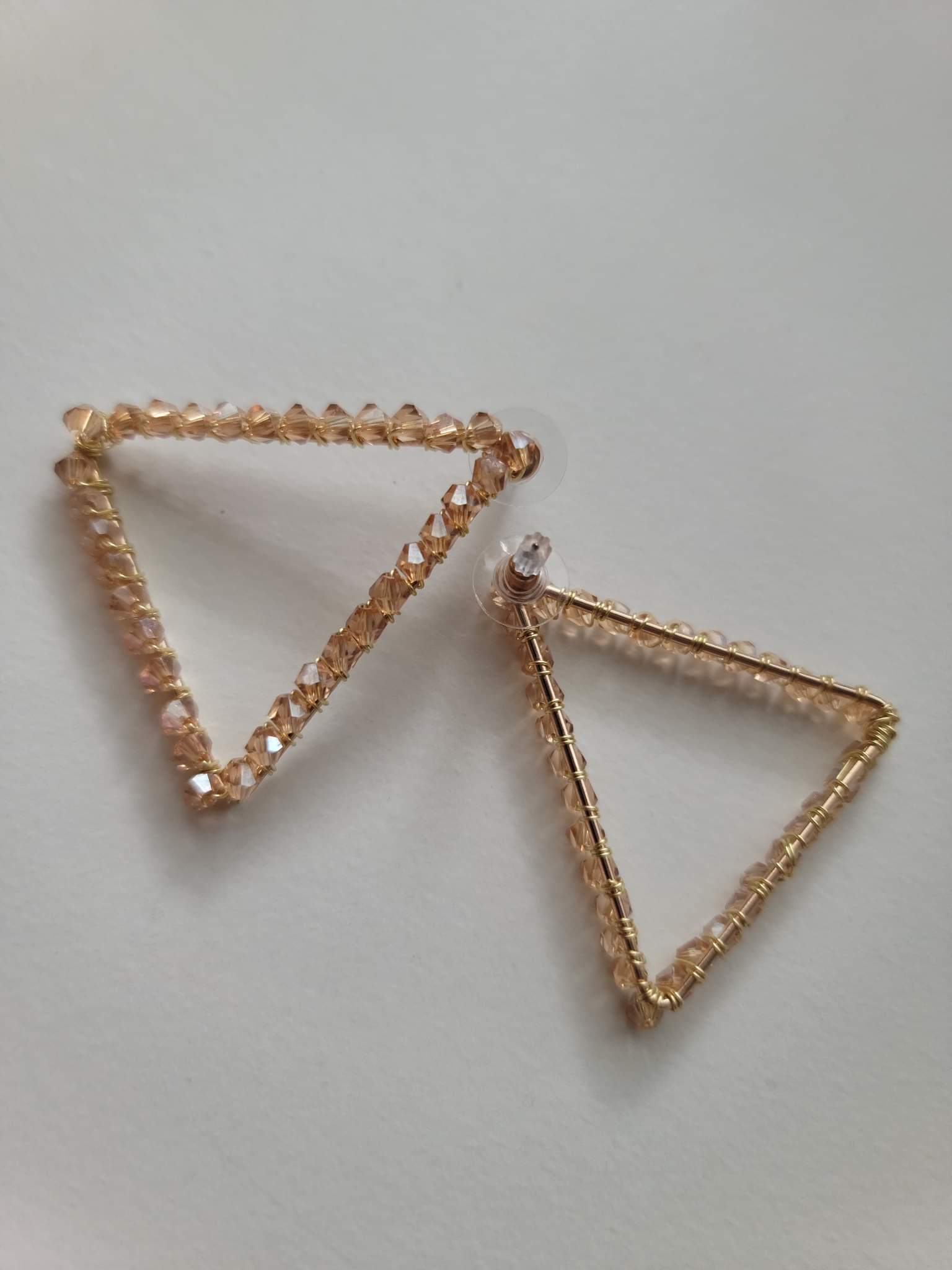 Crystal Triangle Stud